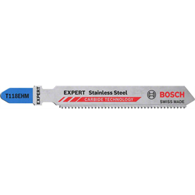 Lama per seghetto alternativo, 3 pezzi. Bosch EXPERT Stainless Steel T 118 EHM