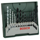 Set di punte per legno, metallo e muratura 15 pz. Bosch Mini X-Line