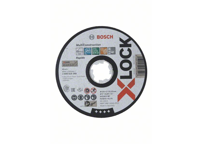 Mola da taglio X-Lock 125x22,23x1mm Bosch Multi Material