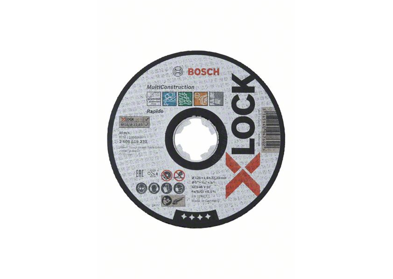 Mola da taglio X-Lock 125x22,23x1,6mm Bosch Multi Material