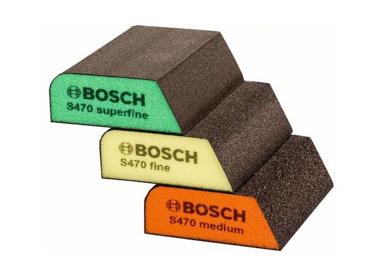 Set di spugne abrasive da 3 pz. Bosch S470