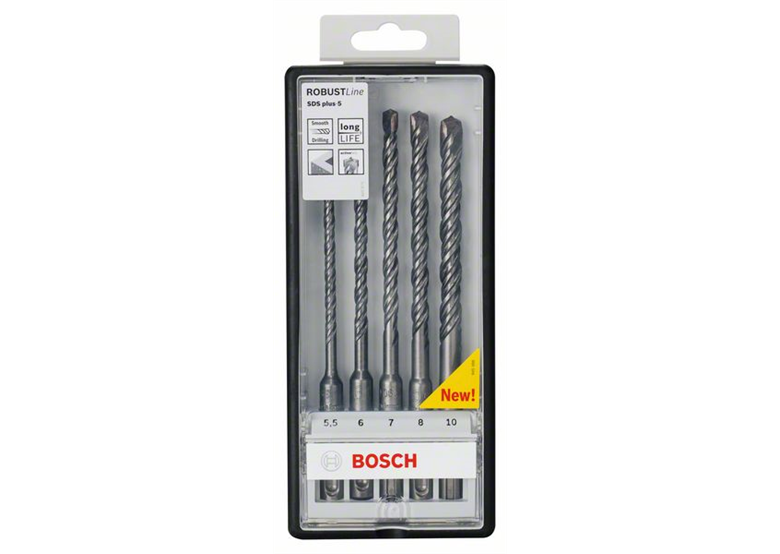 Set di punte per martelli Robust Line SDS-plus-5 da 5 pz. Bosch SDS Plus-5 Robust Line