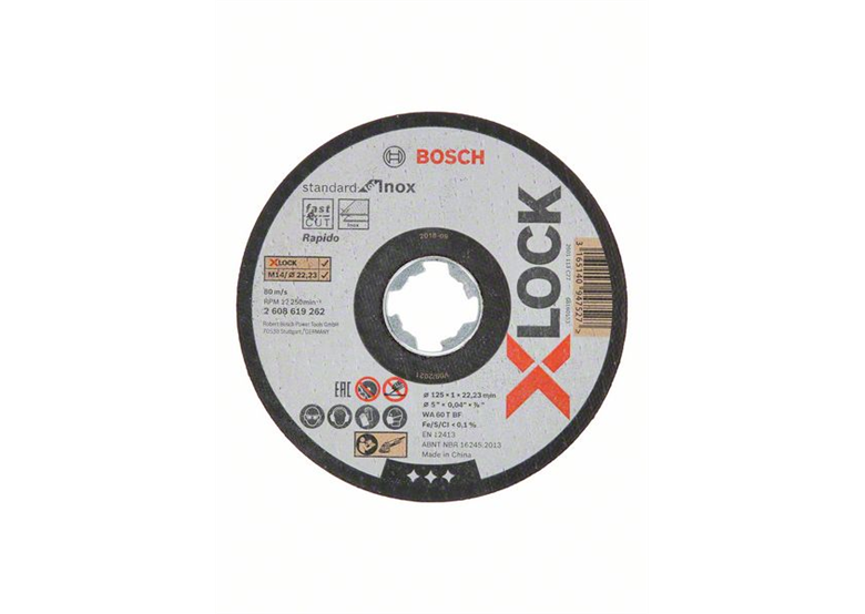 Mola da taglio X-Lock 125mm 10pz. Bosch Standard for Inox