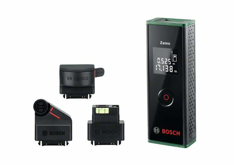 Distanziometro laser con 3 adattatori Bosch Zamo III Set
