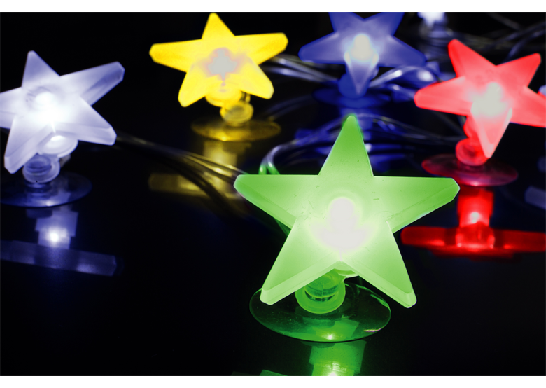 Lampadine sulle finestre "stelle" multicolor LED Bulinex 10-201