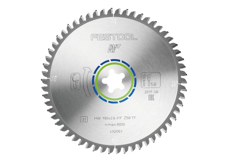 Disco da taglio speciale Festool 190X2,6 FF TF58