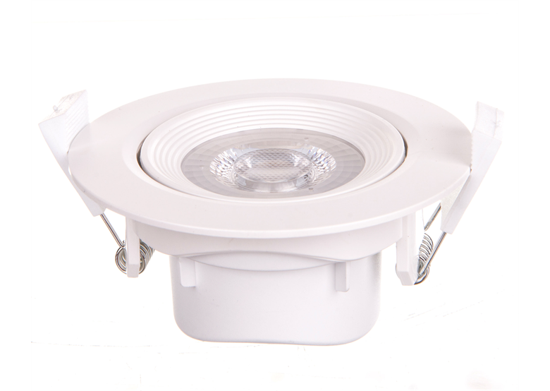 Cornice Downlight LED 5W circolare da incasso rotativo Lamprix 427884