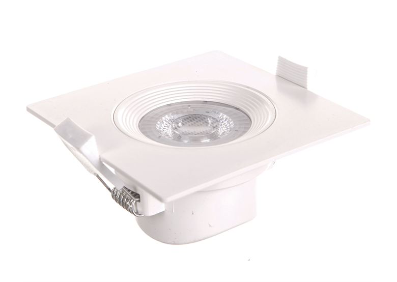 Cornice Downlight LED 5W quadrata bianca a filo Lamprix 427889