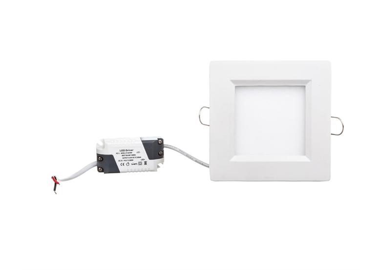 Corcnice LED quadrata bianca da 6W Lamprix 445243