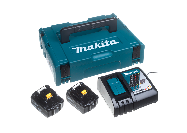 Batterie 18V 3,0Ah (x2) e caricabatterie Makita 197952-5