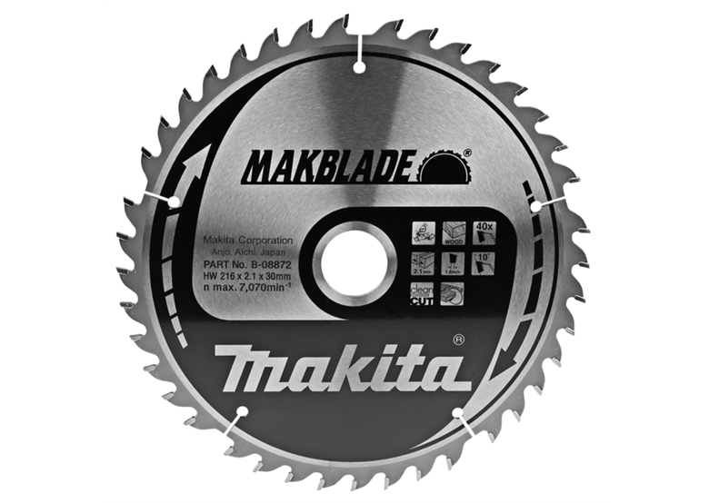 Disco MAKBLADE CMSM21640G 216x30mm T40 Makita B-08872