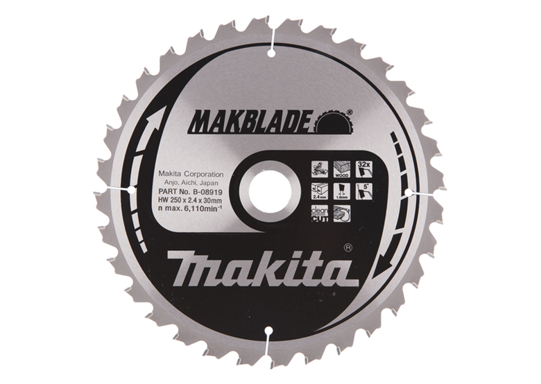 Disco MAKBLADE MSC25032G 250x30mm T32 Makita B-08919