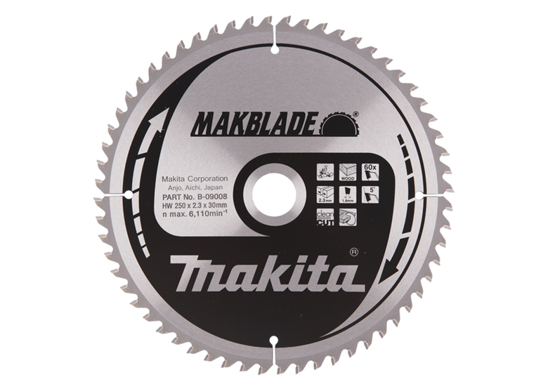Disco MAKBLADE MSM25060G 250x30mm T60 Makita B-09008