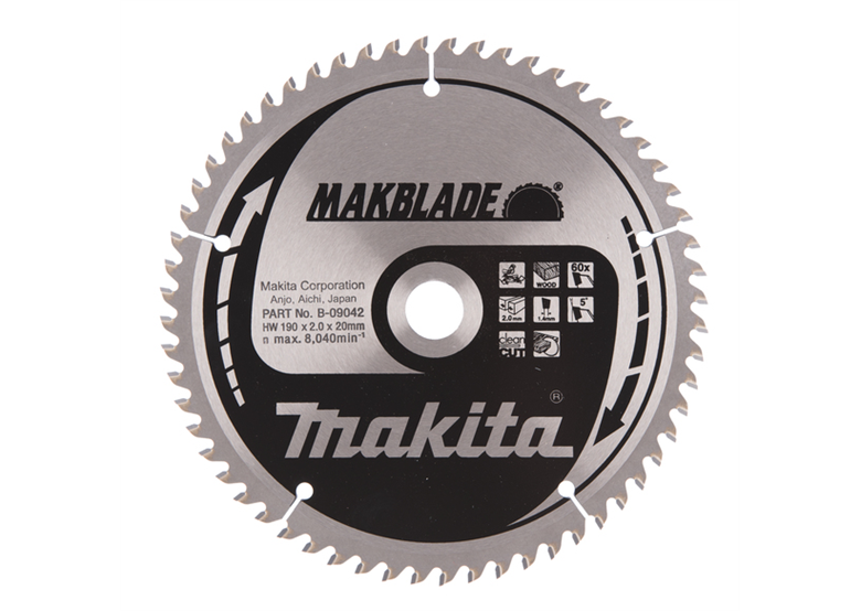 Disco MAKBLADE MSF19060E 190x20mm T60 Makita B-09042