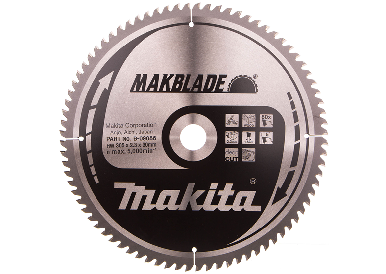 Disco MAKBLADE MSF30580G 305x30mm T80 Makita B-09086
