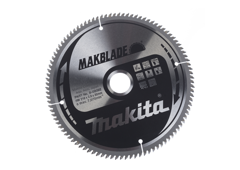 Disco MAKBLADE MSXF216100G 216x30mm T100 Makita B-09092