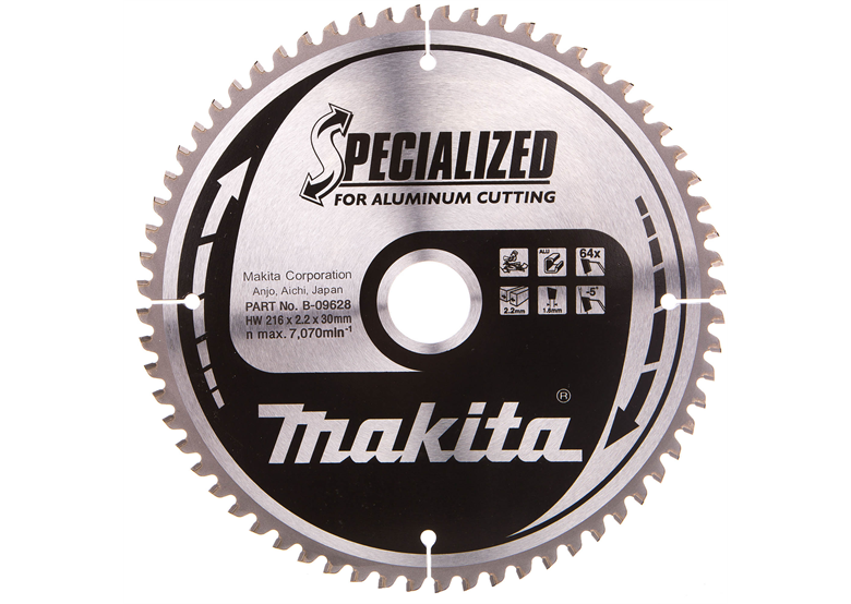 Lama per alluminio 216x30mm T64 Makita B-09628