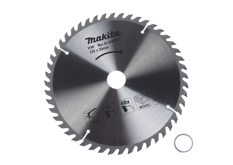 Disco da taglio per legno HM Makita D-03931 235x30mm T48 Makita D-03931