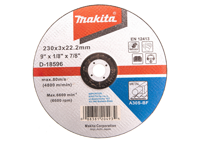 Disco da taglio Makita D-18596