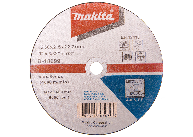 Disco da taglio Makita D-18699