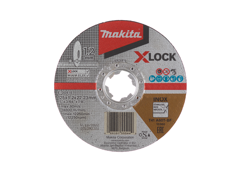 Disco da taglio X-Lock A60T da 125 mm Makita E-00418