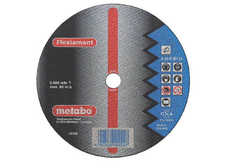 Disco di taglio Flexiamant A 30-R 230×3,0×22,2mm Metabo 616127000