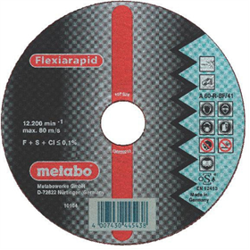 Disco da taglio Flexiarapid A 30-R 230×1,9×22,2mm per l'acciaio uinox Metabo 616185000