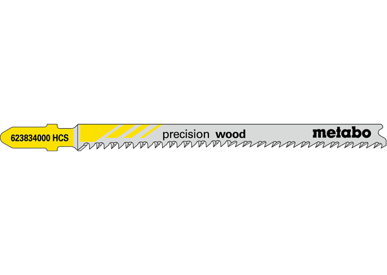5 lame per seghetto alternativo di precisione per legno 91 2,2 mm Metabo 623834000