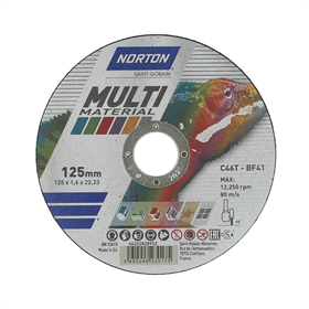 Disco da taglio universale 125x22,23 mm Norton MULTI MATERIAL