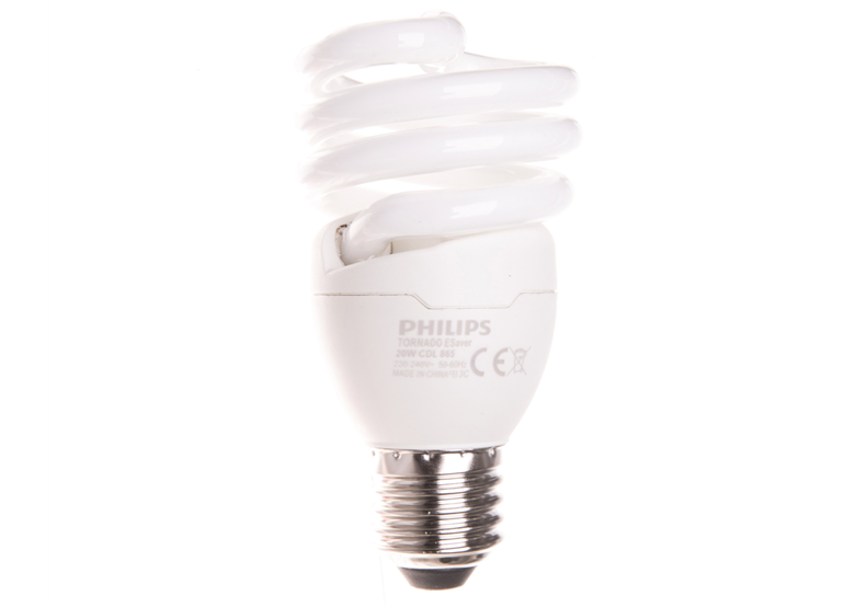Lampada fluorescente compatta 20W E27 865 TORNADO T2 Philips 76409
