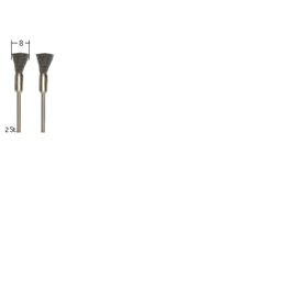 Spazzole d'acciaio in forma di pennello Proxxon PR28951