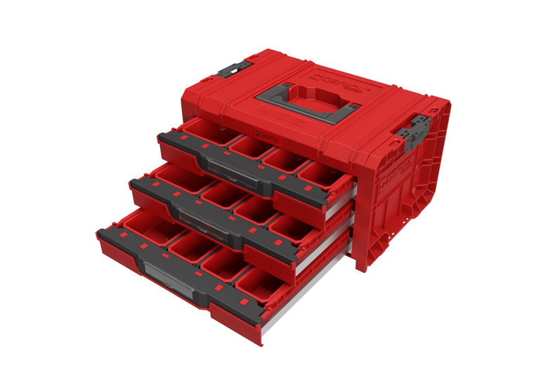 Scatola con cassetti Qbrick System PRO DRAWER 3 TOOLBOX EXPERT RED Ultra HD