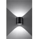 Lampada da parete ORBIS 1 nera Sollux Lighting Deep Space