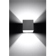 Lampada da parete QUAD 1 grigio Sollux Lighting Deep Space