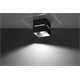 Lampada a soffitto LOBO nero Sollux Lighting Deep Space