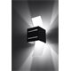Lampada da parete LORETO nera Sollux Lighting Deep Space