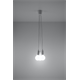 Lampada a sospensione DIEGO 3 bianca Sollux Lighting Nickel