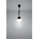 Lampada a sospensione DIEGO 3 nera Sollux Lighting Nickel