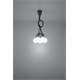 Lampada a sospensione DIEGO 5 grigio Sollux Lighting Nickel