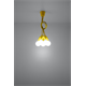 Lampada a sospensione DIEGO 5 gialla Sollux Lighting Nickel