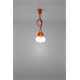 Lampada a sospensione DIEGO 3 arancione Sollux Lighting Nickel