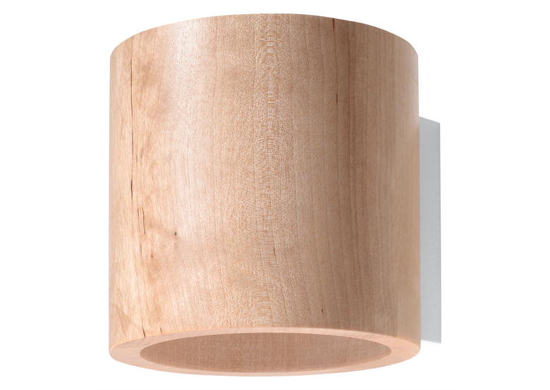 Lampada da parete ORBIS in legno naturale Sollux Lighting Peach Puff