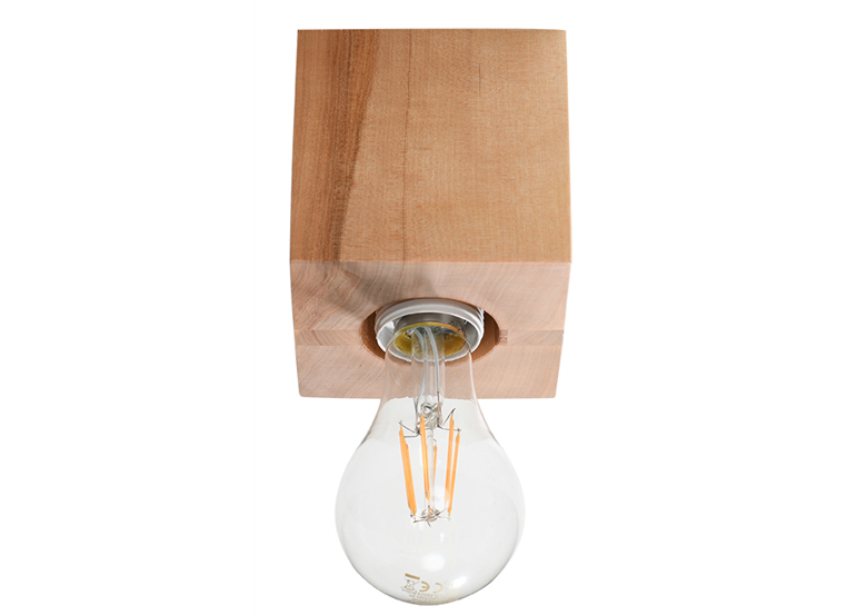 Lampada a soffitto ARIZ in legno naturale Sollux Lighting Peach Puff