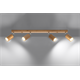 Lampada a soffitto BERG 4 legno naturale Sollux Lighting Peach Puff