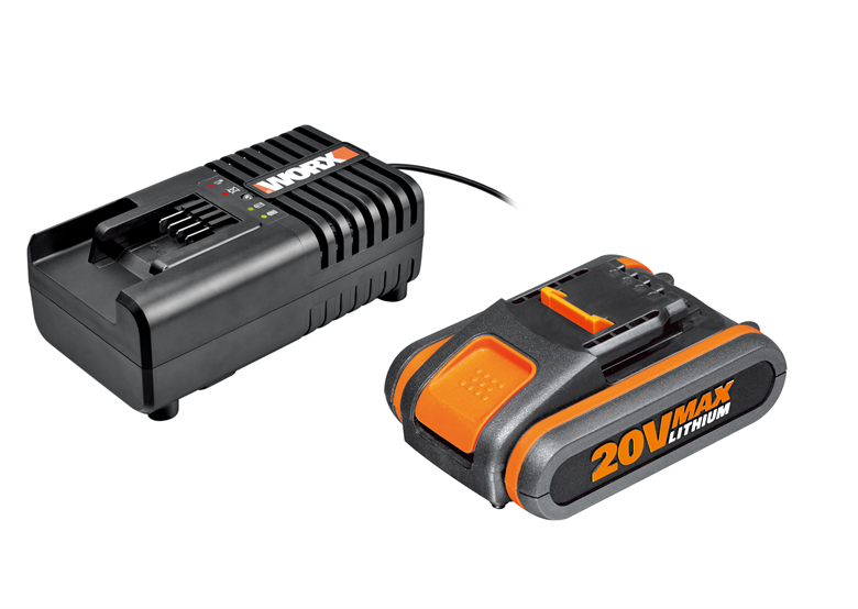 Batteria 20V e caricabatterie 2A Worx Power Share WA3604