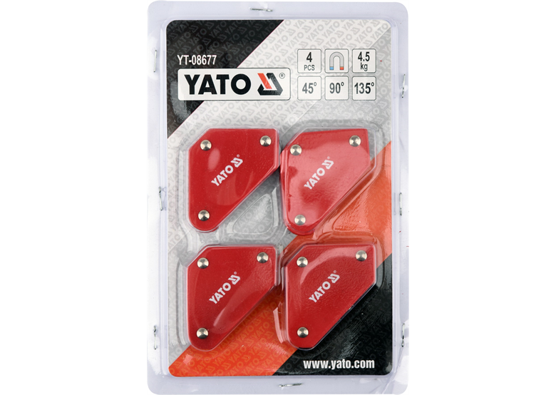 Un set di angoli di saldatura 4 pezzi Yato YT-08677