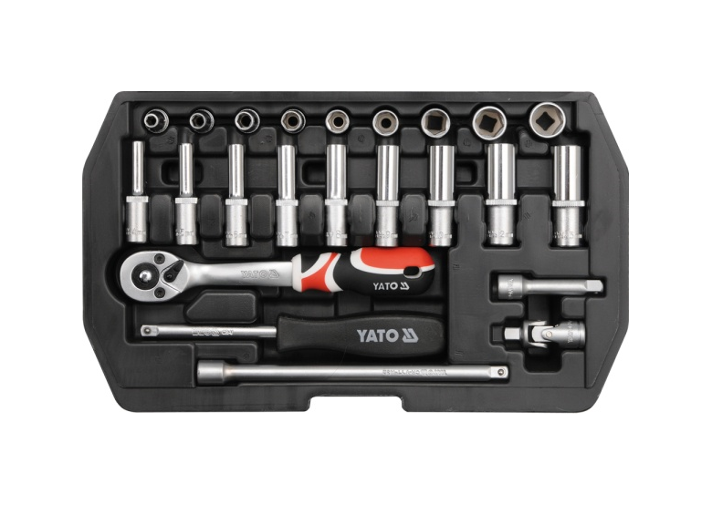 Set di utensili 1/4'' 23 pezzi Yato YT-1445 Yato YT-1445