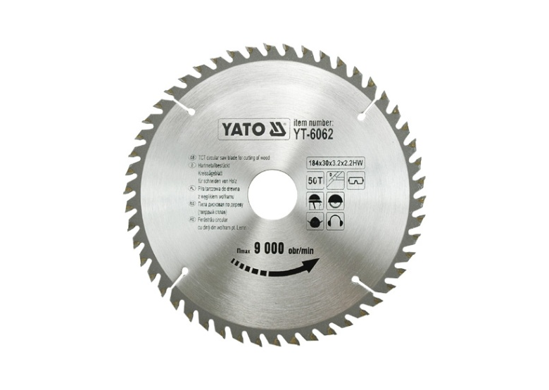 Disco circolare 184x30mm T50 Yato YT-6062