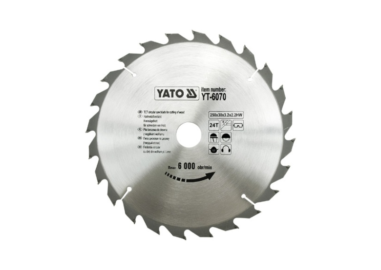 Disco circolare 250x30mm T24 Yato YT-6070