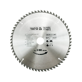 Disco circolare 250x30mm T60 Yato YT-6072